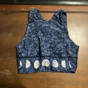 Yoga Democracy Moon Phase open back bra top size S